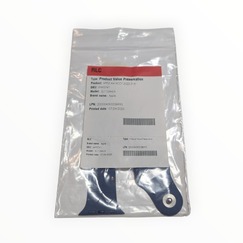 Oo8-O Genuine Apple Watch Sport Band Navy‎ Blue 46mm S/M (Open Box)